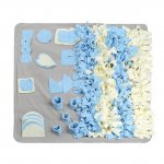 Pidsen Dog Yummy Mat Pet Snuffle Cushion Training Feeding Stress Release Pad (100x100cm/39.4''x39.4'', Gray)